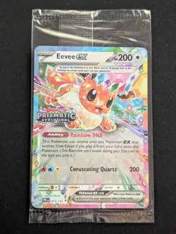 Eevee ex 075/131 Prismatic Evolutions Suprise Box Stamp Promo Pokemon SEALED - Image 1