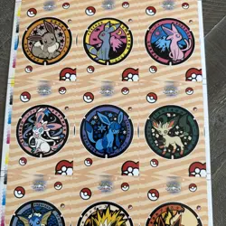 Rare Pokemon Cards Let’s Go Eevee Database UNCUT sheet - Image 2