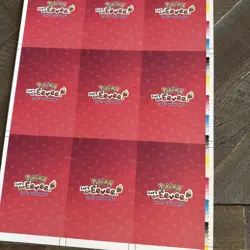 Rare Pokemon Cards Let’s Go Eevee Database UNCUT sheet - Image 4