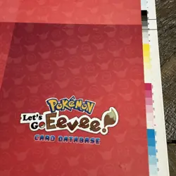Rare Pokemon Cards Let’s Go Eevee Database UNCUT sheet - Image 5