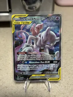 Pokemon TCG Mewtwo & Mew Tag Team GX Black Star Promo SM191 - Image 2