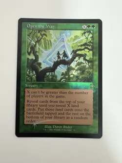 Open the Way Foil Retro Frame MTG Magic the Gathering Card NM Near Mint MAT - Image 1