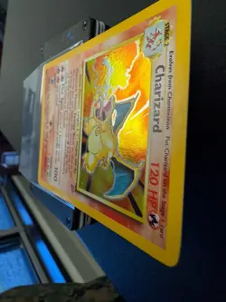 2000 Pokemon Base Set 2 - Charizard Holo Rare 4/130 - Fire Breath HD Swirl Clean - Image 3