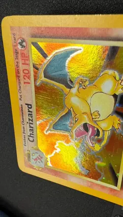 2000 Pokemon Base Set 2 - Charizard Holo Rare 4/130 - Fire Breath HD Swirl Clean - Image 4