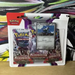 Pokemon TCG: Paldea Evolved 3 Pack Blister SV02 - Image 1