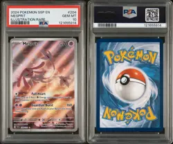 PSA 10 GEM MINT Mesprit 204/191 Pokemon Surging Sparks Illustration Rare 2024 - Image 3