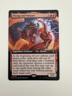 Plargg and Nassari Borderless MTG Magic the Gathering Card NM Near Mint MAT - Image 1