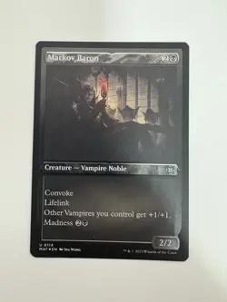 Markov Baron Etched Foil MTG Magic the Gathering Card NM Near Mint MAT - Image 1