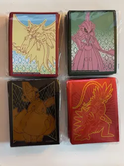 Pokemon TCG Card Sleeves - Four Different Sets Of 65x Card Sleeves - Image 1