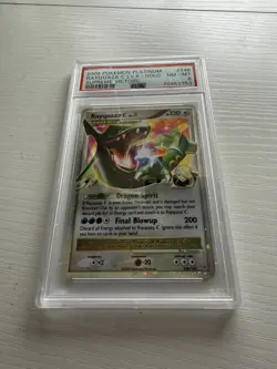 Pokemon TCG Rayquaza C LV.X Holo Card 146/147 Platinum Supreme Victors PSA 8 - Image 2