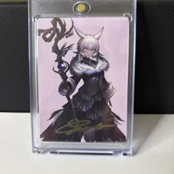 Y'shtola Night's Blessed Art Card-Art Series FINAL FANTASY 53/53 GOLD SIGNATURE - Image 1