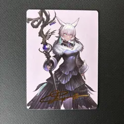 Y'shtola Night's Blessed Art Card-Art Series FINAL FANTASY 53/53 GOLD SIGNATURE - Image 2