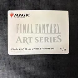 Y'shtola Night's Blessed Art Card-Art Series FINAL FANTASY 53/53 GOLD SIGNATURE - Image 3
