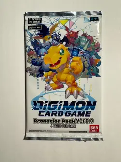 Digimon Card Game Promotion Pack Ver. 0.0 SEALED English Promo Pack - Image 1