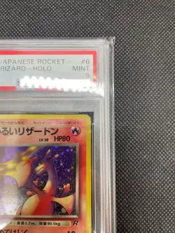 Pokemon Card Dark Charizard LV.38 1997 Japanese Team Rocket PSA 9 Mint Holo Rare - Image 4