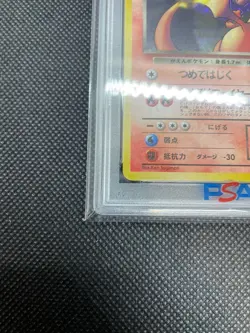 Pokemon Card Dark Charizard LV.38 1997 Japanese Team Rocket PSA 9 Mint Holo Rare - Image 5