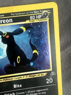 UMBREON 13/75 Foil Holo POKEMON Collector 2001 Trading Card NINTENDO GameFreak - Image 4