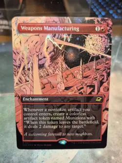 Weapons Manufacturing FOIL SURREAL SPACE BORDERLESS Edge of Eternities MTG Card - Image 1