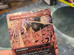 Weapons Manufacturing FOIL SURREAL SPACE BORDERLESS Edge of Eternities MTG Card - Image 2