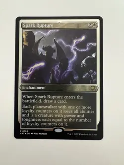 Spark Rupture Etched Foil MTG Magic the Gathering Card NM Near Mint MAT - Image 1