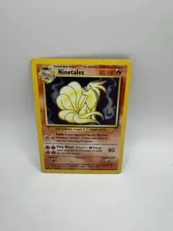 Pokemon Ninetales TCG Base Set Holo Shadowless Rare Card 12/102 WOTC HP - Image 1