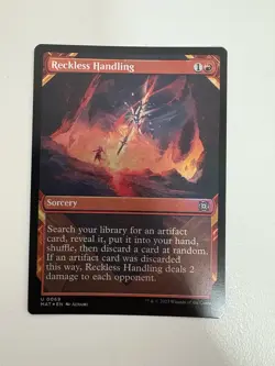 Reckless Handling Foil Showcase MTG Magic the Gathering Card NM Near Mint MAT - Image 1