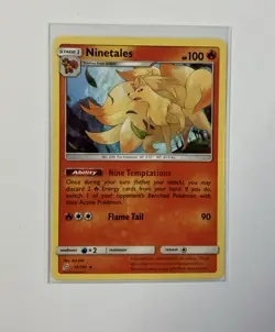Pokemon Sun & Moon Ninetales 16/181 Regular Rare Card - NM - Image 1