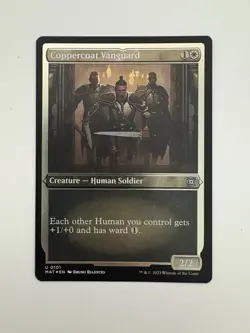 Coppercoat Vanguard Etched Foil MTG Magic the Gathering Card NM Near Mint MAT - Image 1