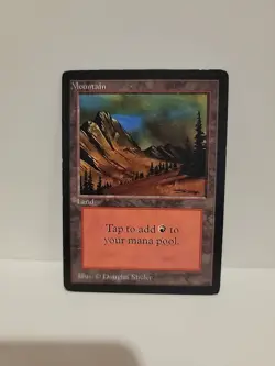 Mountain LP MTG Magic the Gathering Beta Basic Land (C) - Image 1