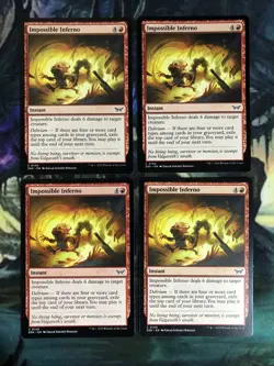 Impossible Inferno x 4 - Duskmourn: House of Horror - Magic the Gathering MTG - Image 1