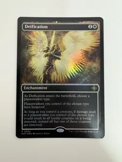 Deification Foil Showcase MTG Magic the Gathering Card NM Near Mint MAT - Image 1