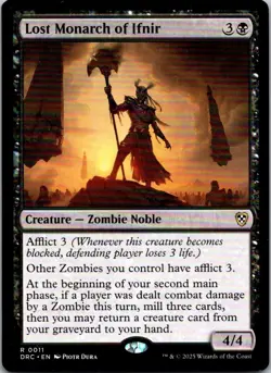 Magic the Gathering HP Lost Monarch of Ifnir Aetherdrift Commander MTG Free Ship - Image 1