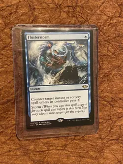 MTG Flusterstorm Buy A Box Promo Rare MH1 255/254 NM English Unplayed Horizons - Image 3