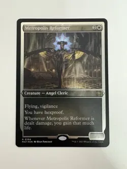Metropolis Reformer Etched Foil MTG Magic the Gathering Card NM Near Mint MAT - Image 1