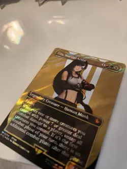 Tifa, Martial Artist Borderless (Surge Foil) Commander: Final Fantasy Magic MTG - Image 2
