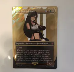 Tifa, Martial Artist Borderless (Surge Foil) Commander: Final Fantasy Magic MTG - Image 3