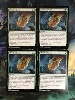 Manifest Dread x 4 - Duskmourn: House of Horror - Magic the Gathering MTG - Image 1
