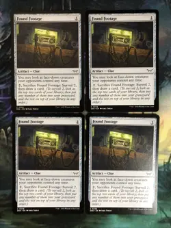 Found Footage x 4 - Duskmourn: House of Horror - Magic the Gathering MTG - Image 1