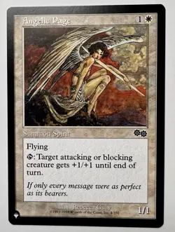MTG Angelic Page The List Mystery Booster 2 (MB2) Common Magic Card #4 Unplayed - Image 1