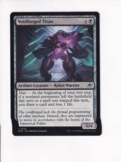 MAGIC THE GATHERING MTG EDGE OF ETERNITIES VOIDFORGED TITAN - Image 1