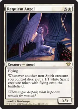 1 x Requiem Angel - Foil NM-Mint, English MTG Magic Dark Ascension - Image 1