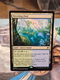 R 0251 Breeding Pool Land Island Forest Shock Edge of Eternities EOE MTG Card - Image 1