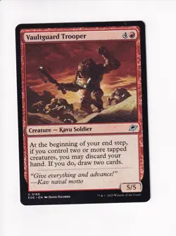 MAGIC THE GATHERING MTG EDGE OF ETERNITIES VAULTGUARD TROOPER - Image 1
