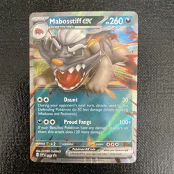 Pokemon TCG Mabosstiff ex SVP086 SVP Black Star Promo Holo NM - Image 1
