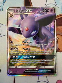 Espeon GX 61/149 Sun & Moon - NM Ultra Rare Full Art Pokemon Card - Image 1