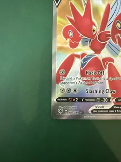 Scizor V 183/189 Ultra Rare Holo Full Art Pokemon Darkness Ablaze - Image 3