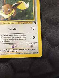 Pokemon TCG Team Rocket First Edition Eevee #55/82 LP Vintage - Image 4