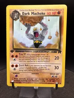 Pokemon Dark Machoke 40/82 1st Edition Team Rocket WOTC Vintage - Image 1