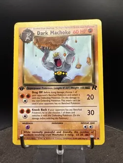 Pokemon Dark Machoke 40/82 1st Edition Team Rocket WOTC Vintage - Image 3