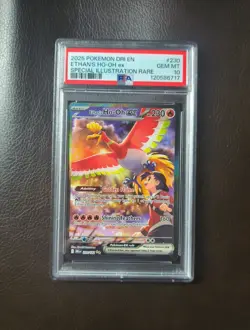 Pokemon Dri Ethan's Ho-Oh EX Rivals Sir #230 Ethan's Ho-Oh EX PSA 10 - Image 2